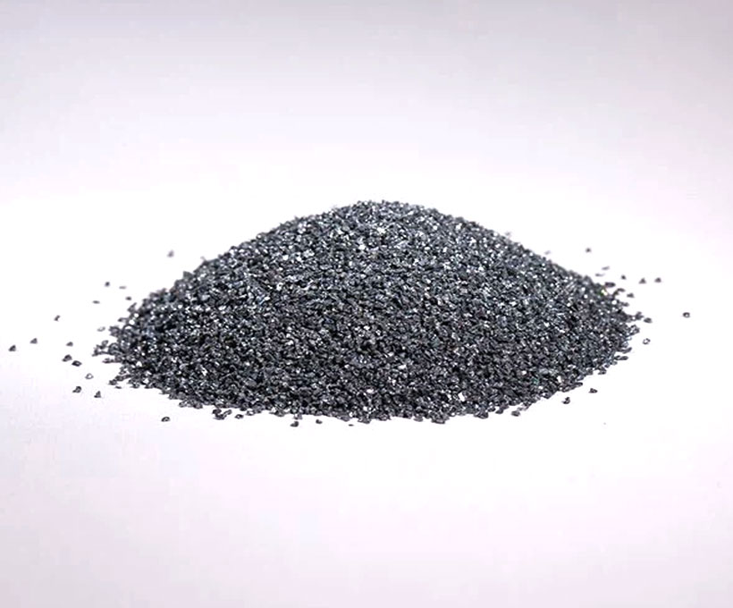 black silicon carbide particles